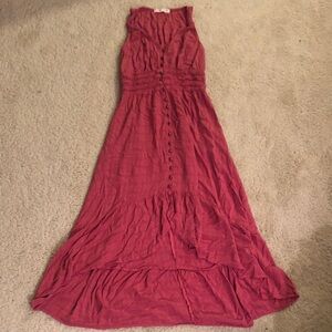 Rewind magenta pink high-low summer dress